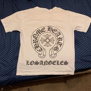 Los Angelo’s white chrome hearts tee